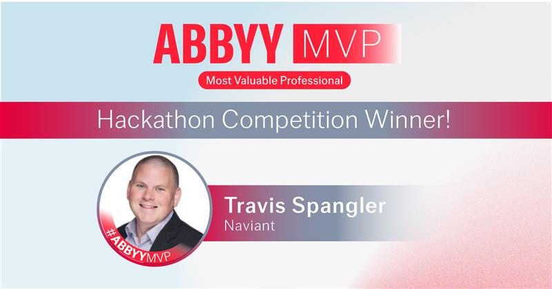 Travis Spangler_MVP Hackathon Winner