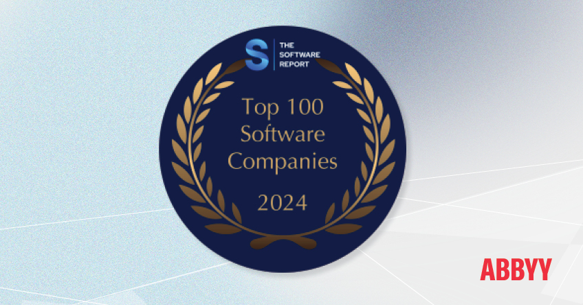 ABBYY top AI software 2024 company